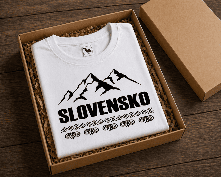 darčekové balenie tričko Slovensko hory mk